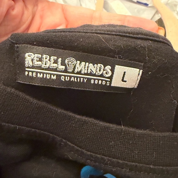 Black Graphic Tee with Colorful Design - Picture 3 of 3